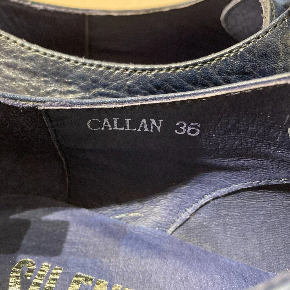 Silent D Anthropologie Navy Leather Callan Oxford Shoes - Size 36 / 6 - 0823JN